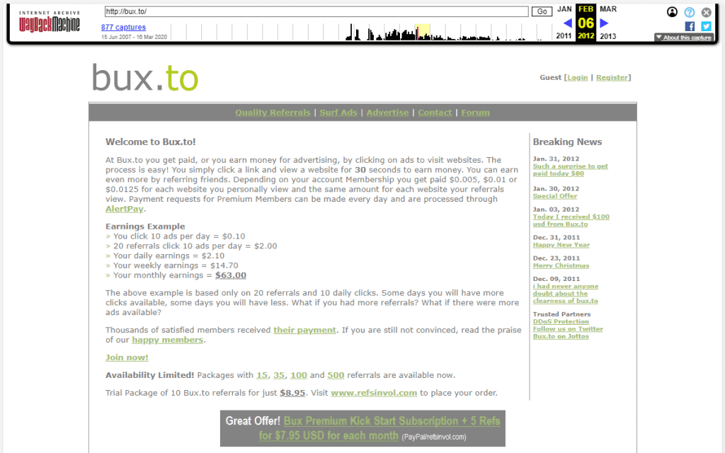Bux.to didn't pay any payment to Alston Antony once the payment threshold is reached.