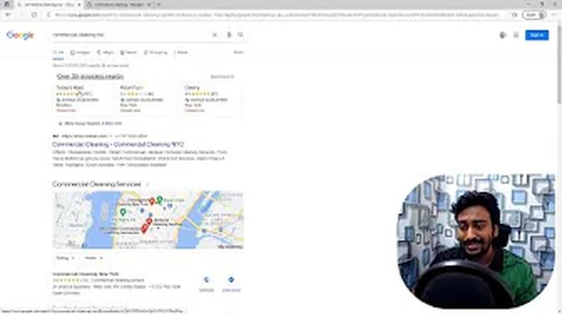 Google and Bing paid advertisements showing high buyer-intent keyword language