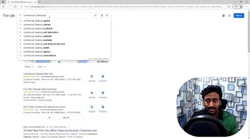 Google autocomplete and related searches showing long-tail keyword variations