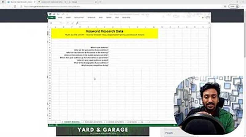 Market research preparation overview showing two types of keyword researchers