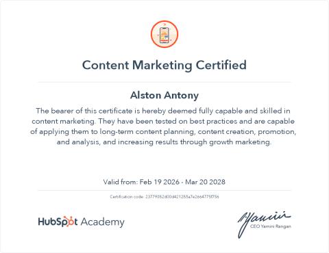 Content Marketing — HubSpot Academy