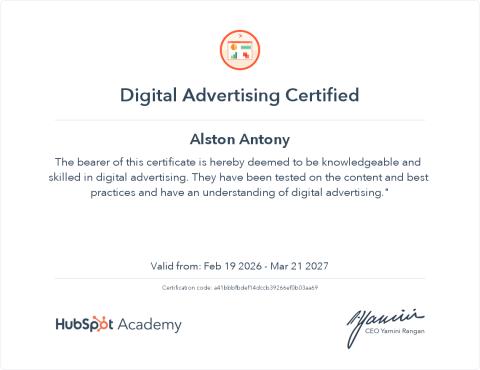 Digital Advertising — HubSpot Academy