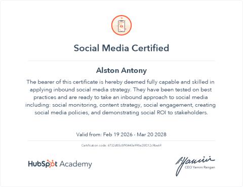 Social Media Marketing — HubSpot Academy