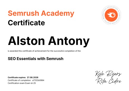 SEO Essentials — Semrush